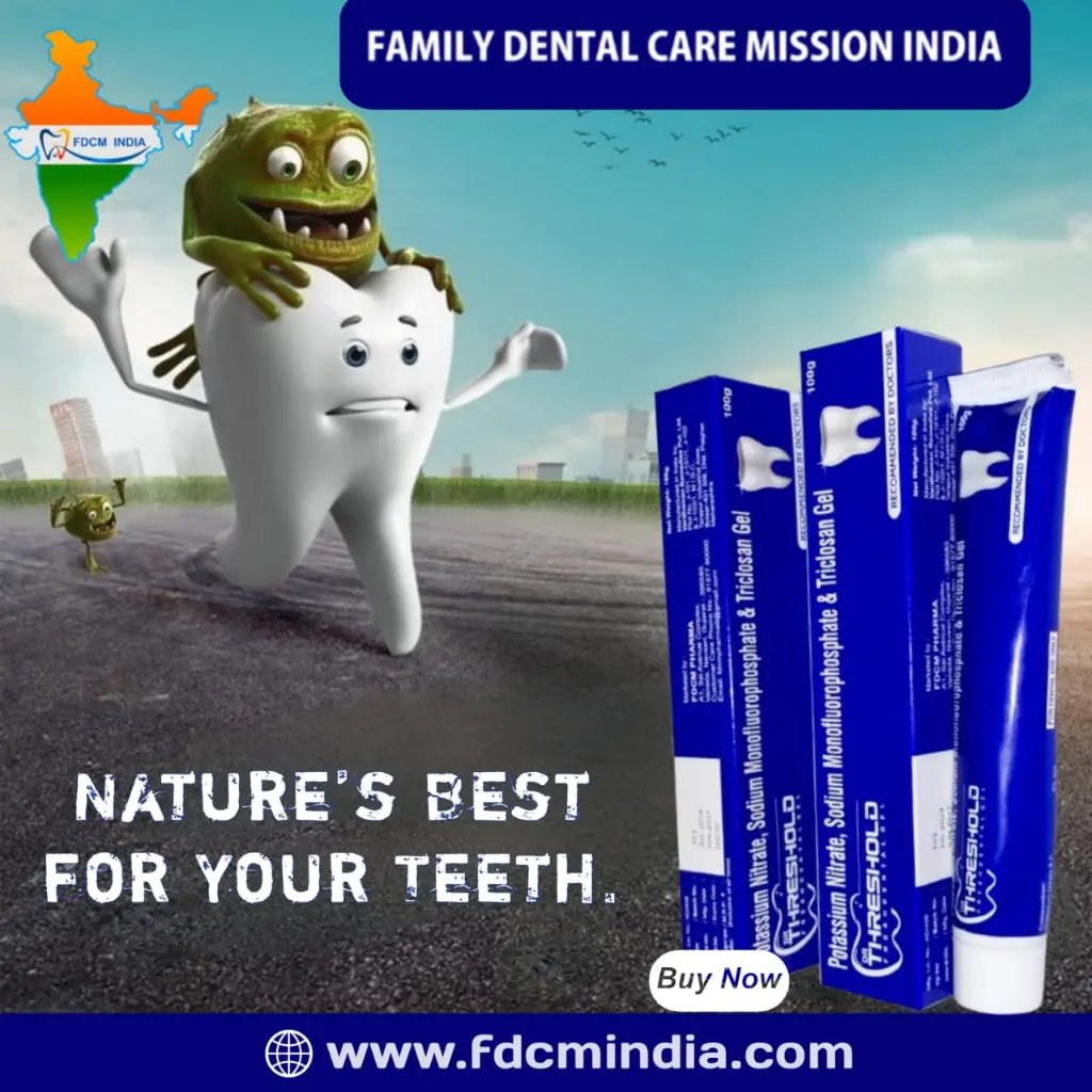 Dr. Threshold Fresh – Dentist Recommended Toothpaste (Pack of 3 x 180 g)